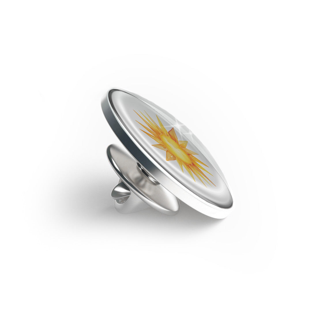 Glowing sun illustration Limited Edition Lapel Pin Exclusive Metal Brooch Badge Accessories For Backpack, Clothes, Hats | Cute Gifts and Collectibles