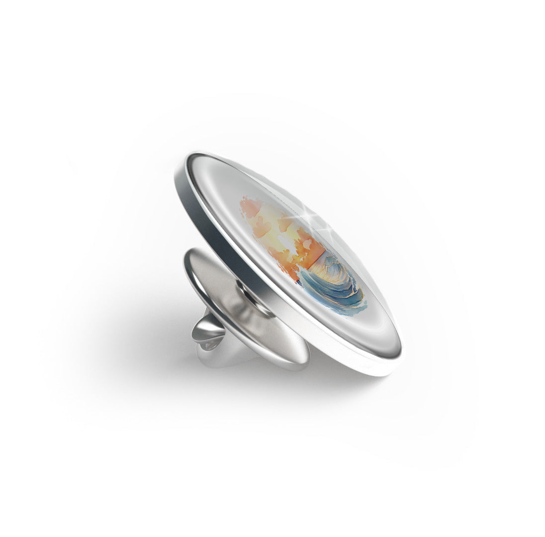 Sunset Over The Ocean Limited Edition Lapel Pin Exclusive Metal Brooch Badge Accessories For Backpack, Clothes, Hats | Cute Gifts and Collectibles