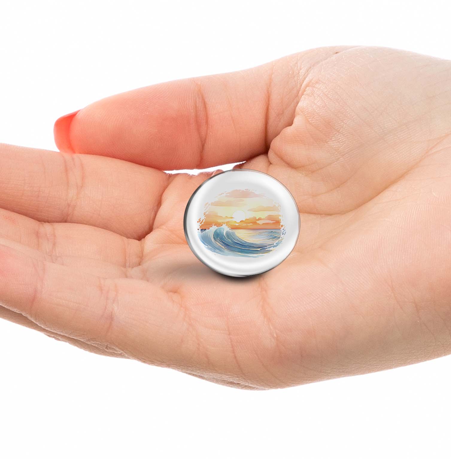 Sunset Over The Ocean Limited Edition Lapel Pin Exclusive Metal Brooch Badge Accessories For Backpack, Clothes, Hats | Cute Gifts and Collectibles