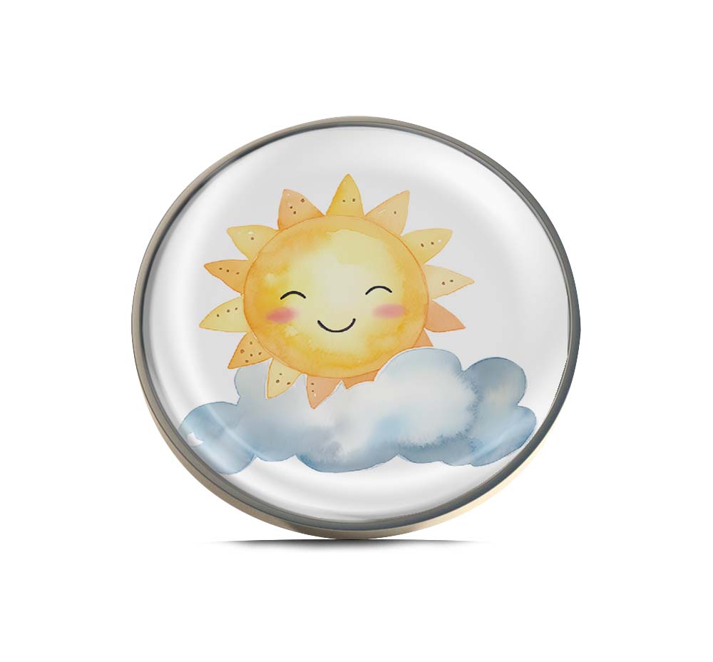 Happy Sun Limited Edition Lapel Pin Exclusive Metal Brooch Badge Accessories For Backpack, Clothes, Hats | Cute Gifts and Collectibles