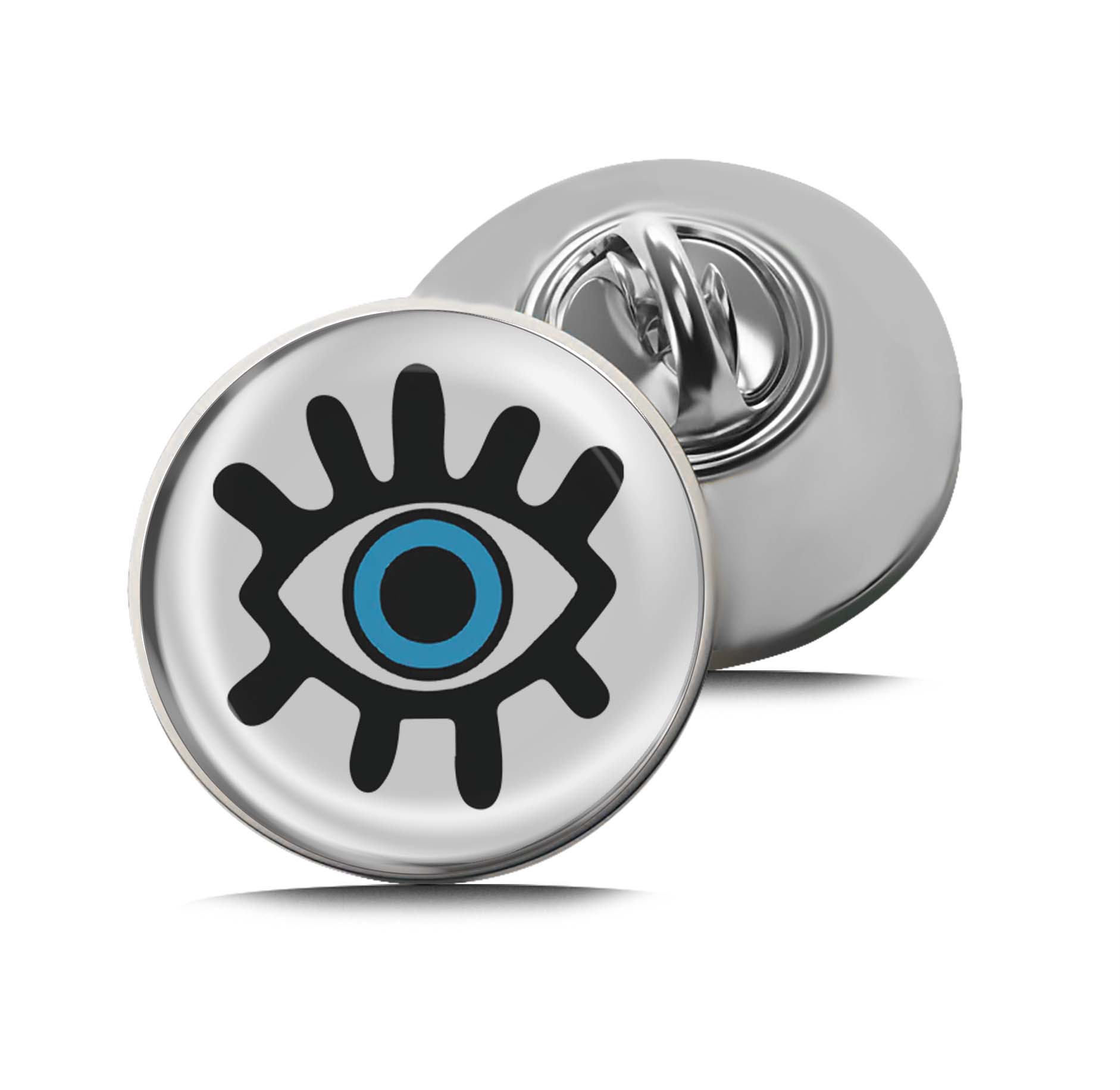 Evil eye Limited Edition Lapel Pin Exclusive Metal Brooch Badge Accessories For Backpack, Clothes, Hats | Cute Gifts and Collectibles