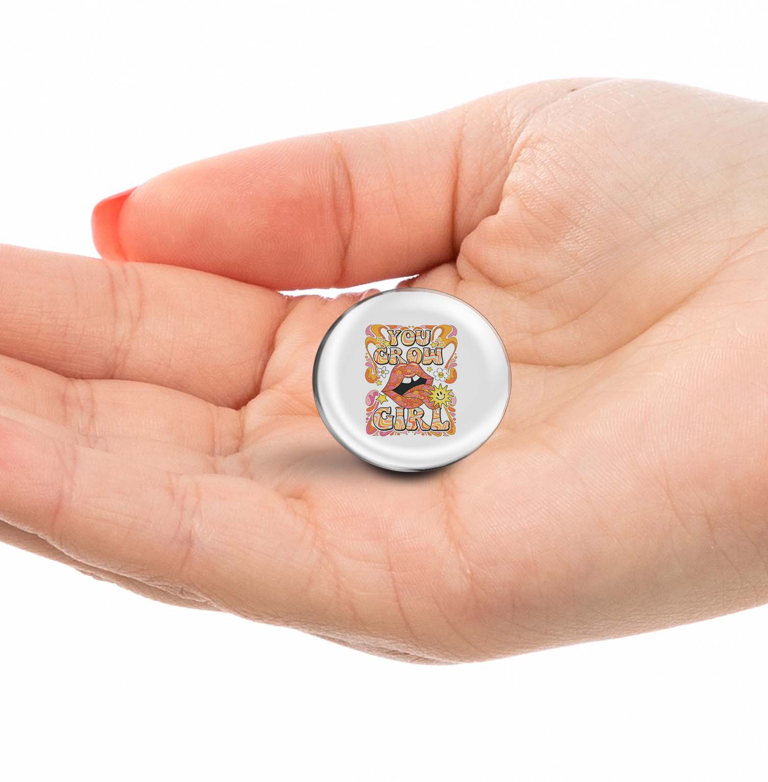 You Grow Girl Limited Edition Lapel Pin Exclusive Metal Brooch Badge Accessories For Backpack, Clothes, Hats | Cute Gifts and Collectibles