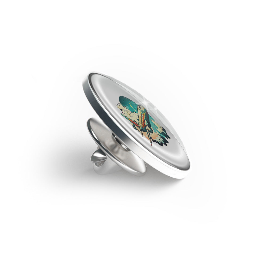 Airplane In The Sky Art Limited Edition Lapel Pin Exclusive Metal Brooch Badge Accessories For Backpack, Clothes, Hats | Cute Gifts and Collectibles