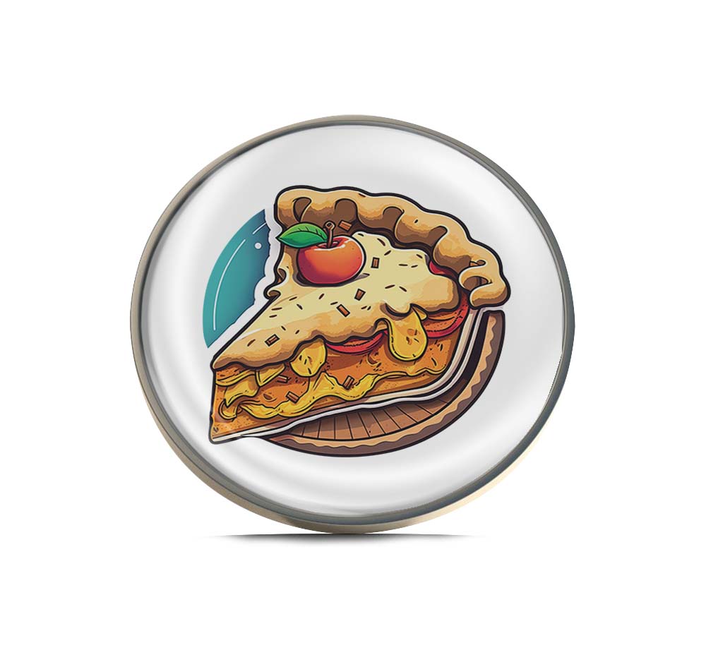 Apple pie Limited Edition Lapel Pin Exclusive Metal Brooch Badge Accessories For Backpack, Clothes, Hats | Cute Gifts and Collectibles