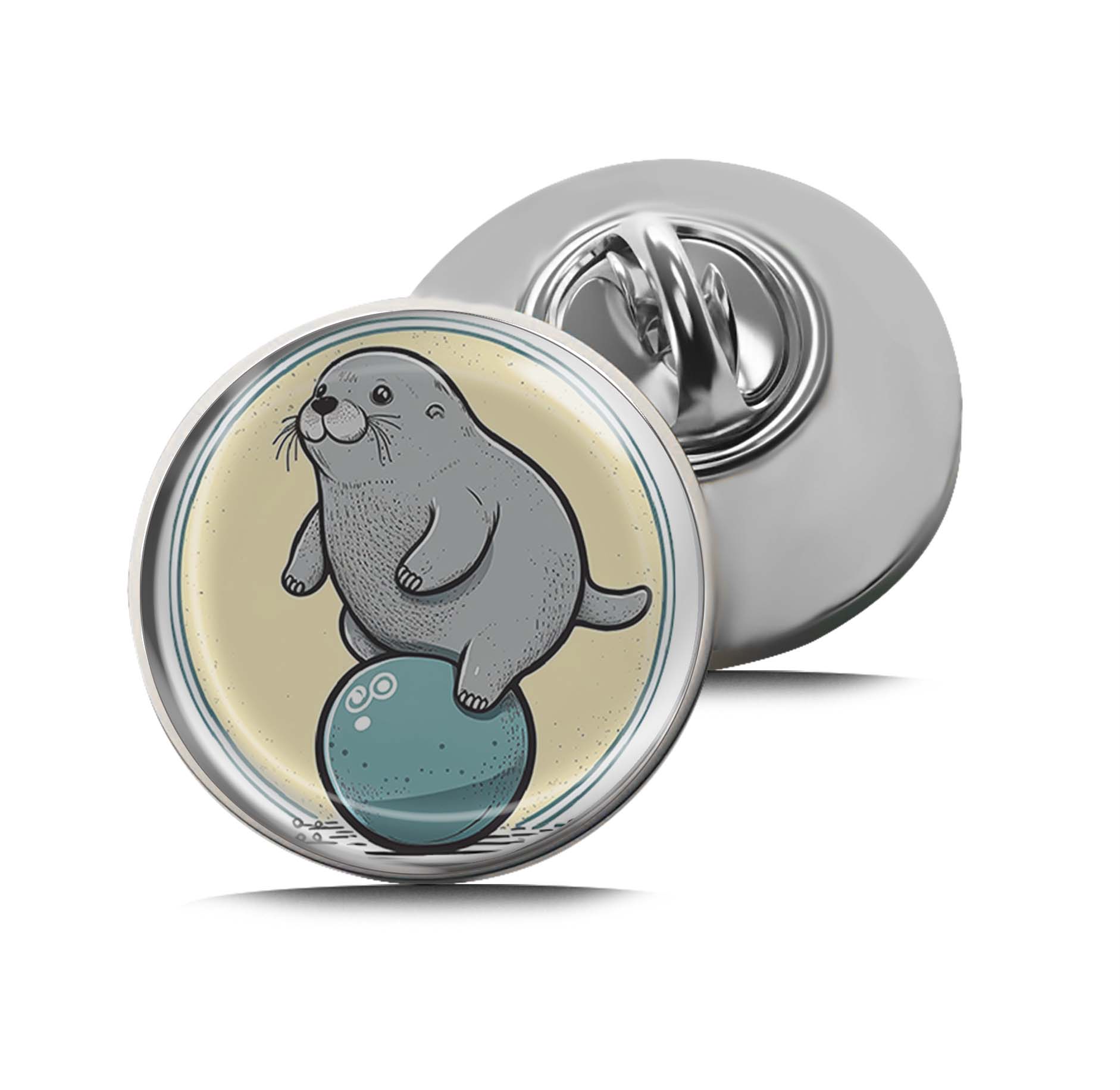 Cute Cartoon Seal Limited Edition Lapel Pin Exclusive Metal Brooch Badge Accessories For Backpack, Clothes, Hats | Cute Gifts and Collectibles