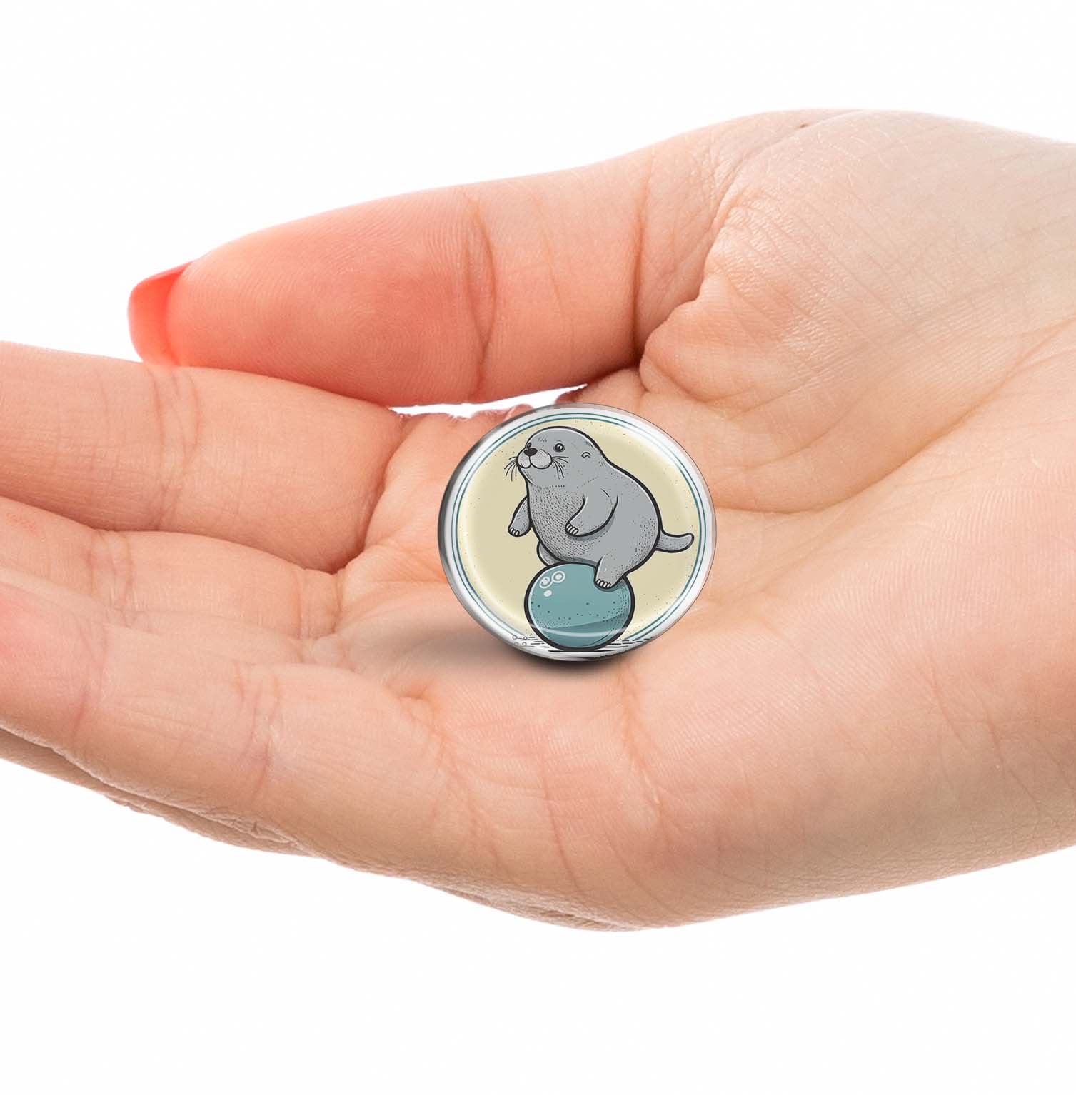 Cute Cartoon Seal Limited Edition Lapel Pin Exclusive Metal Brooch Badge Accessories For Backpack, Clothes, Hats | Cute Gifts and Collectibles