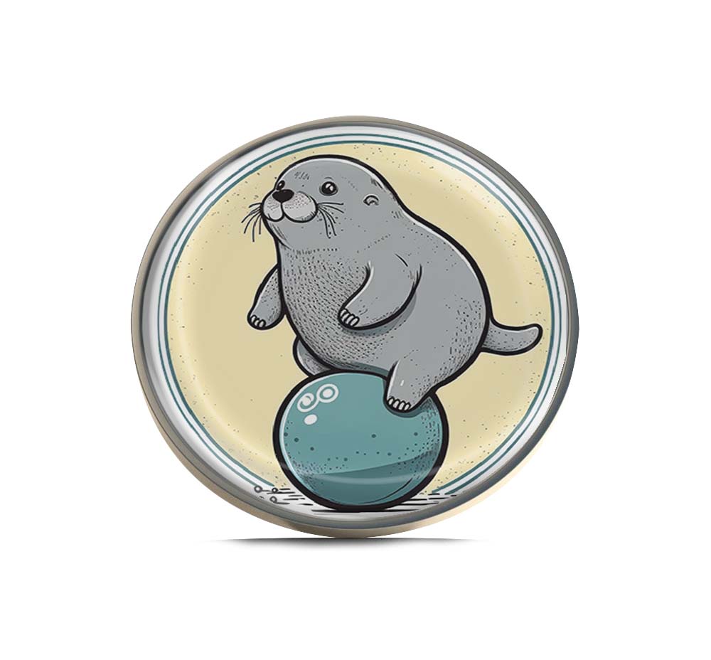 Cute Cartoon Seal Limited Edition Lapel Pin Exclusive Metal Brooch Badge Accessories For Backpack, Clothes, Hats | Cute Gifts and Collectibles