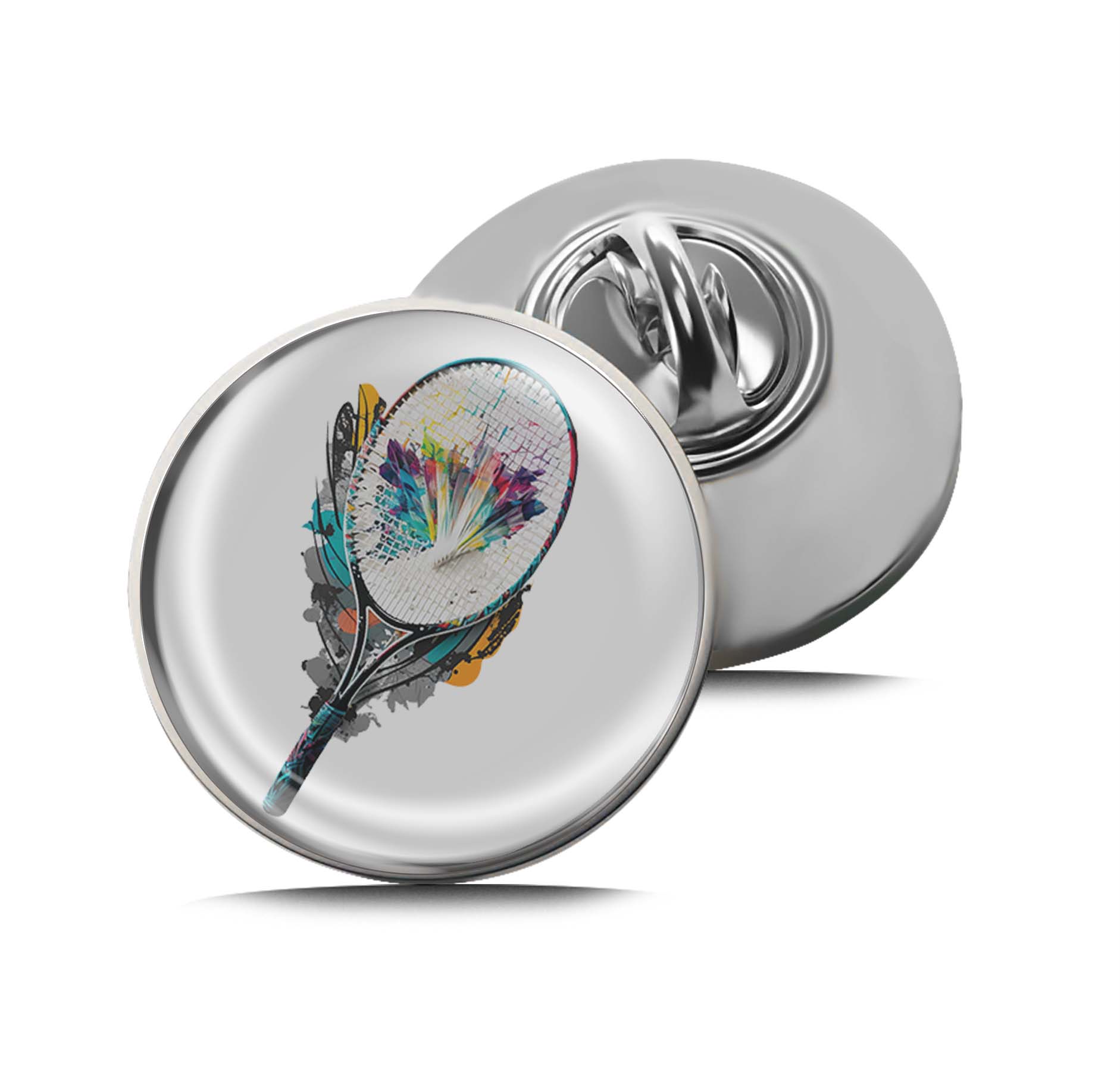 Tennis racket Limited Edition Lapel Pin Exclusive Metal Brooch Badge Accessories For Backpack, Clothes, Hats | Cute Gifts and Collectibles