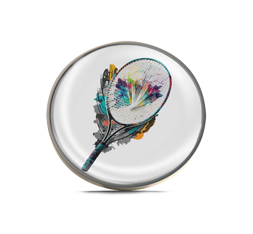 Tennis racket Limited Edition Lapel Pin Exclusive Metal Brooch Badge Accessories For Backpack, Clothes, Hats | Cute Gifts and Collectibles