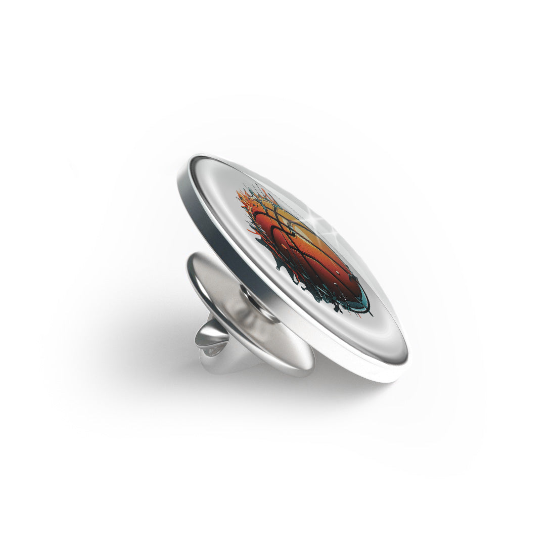 Orange basketball Limited Edition Lapel Pin Exclusive Metal Brooch Badge Accessories For Backpack, Clothes, Hats | Cute Gifts and Collectibles