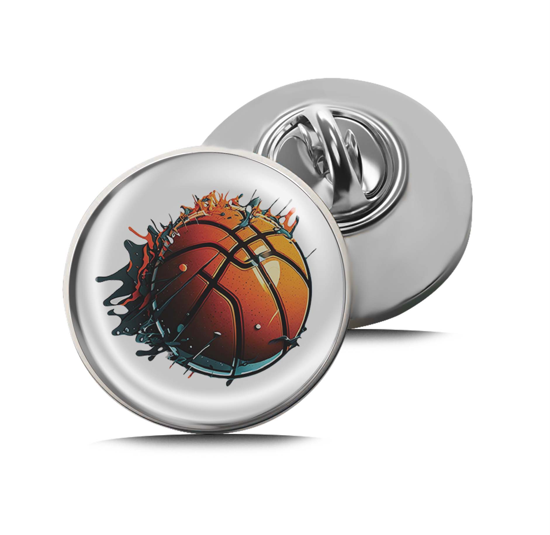 Orange basketball Limited Edition Lapel Pin Exclusive Metal Brooch Badge Accessories For Backpack, Clothes, Hats | Cute Gifts and Collectibles