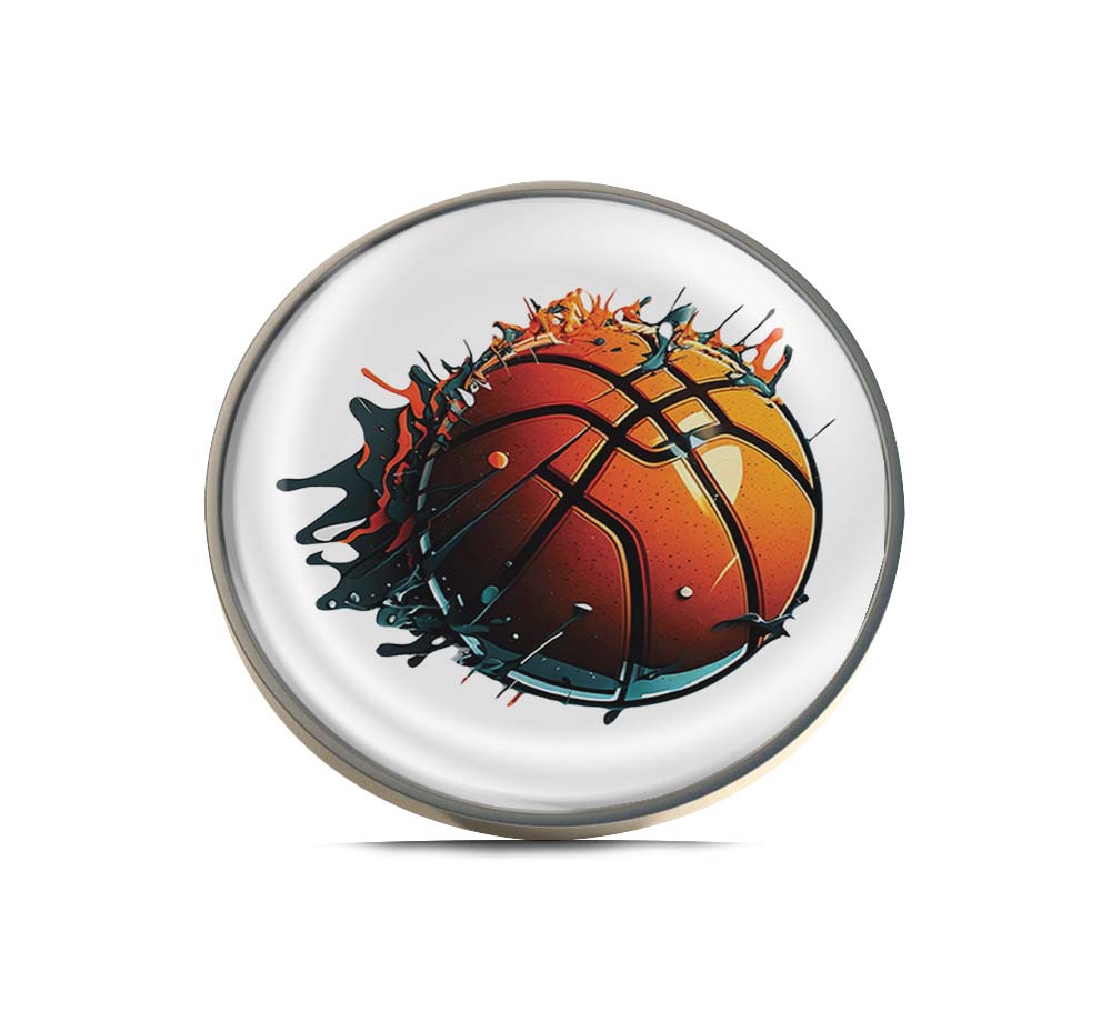 Orange basketball Limited Edition Lapel Pin Exclusive Metal Brooch Badge Accessories For Backpack, Clothes, Hats | Cute Gifts and Collectibles