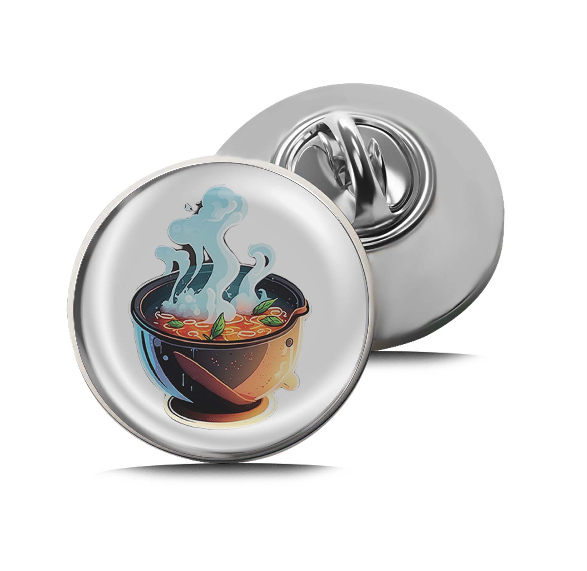 Hot Soup Bowl Limited Edition Lapel Pin Exclusive Metal Brooch Badge Accessories For Backpack, Clothes, Hats | Cute Gifts and Collectibles