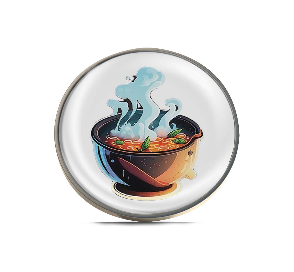 Hot Soup Bowl Limited Edition Lapel Pin Exclusive Metal Brooch Badge Accessories For Backpack, Clothes, Hats | Cute Gifts and Collectibles