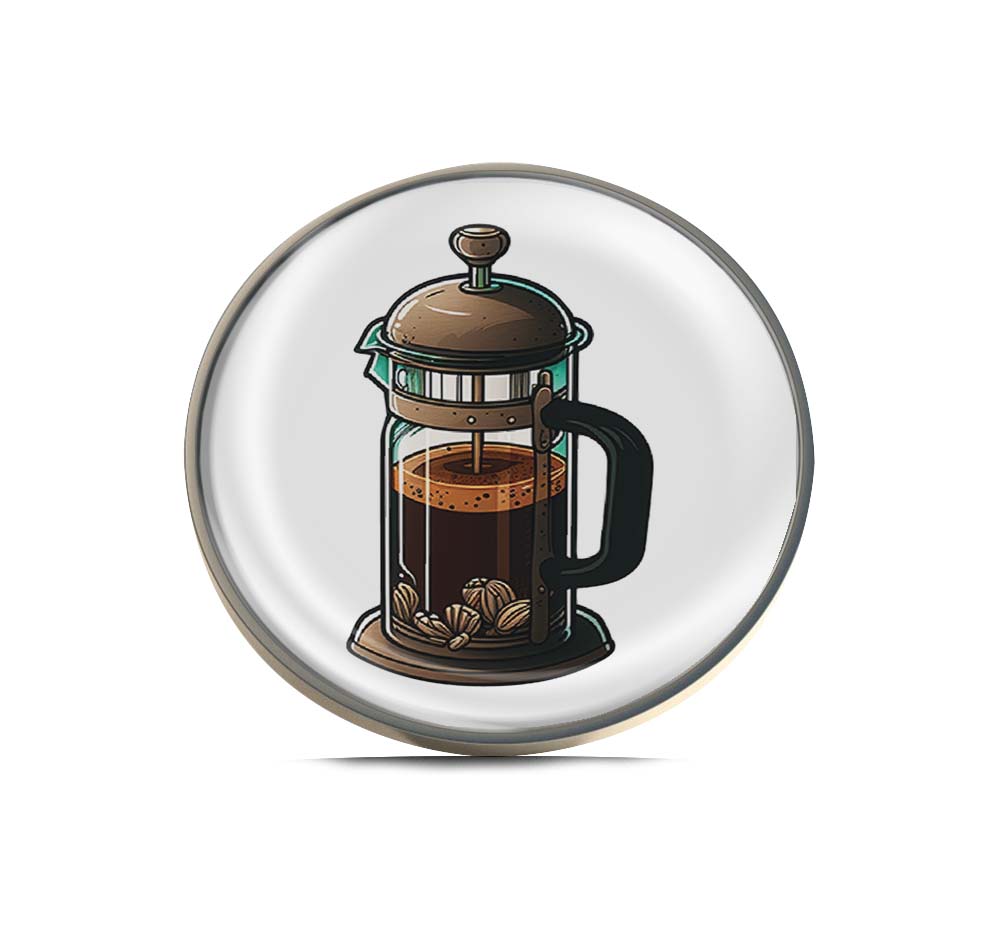 French Press Limited Edition Lapel Pin Exclusive Metal Brooch Badge Accessories For Backpack, Clothes, Hats | Cute Gifts and Collectibles