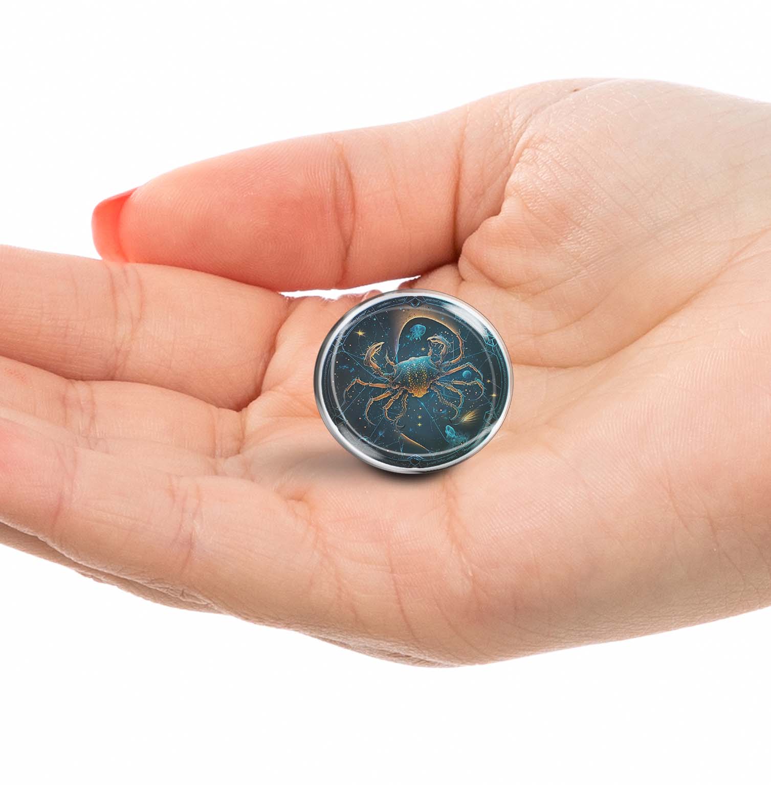 Cancer zodiac Limited Edition Lapel Pin Exclusive Metal Brooch Badge Accessories For Backpack, Clothes, Hats | Cute Gifts and Collectibles