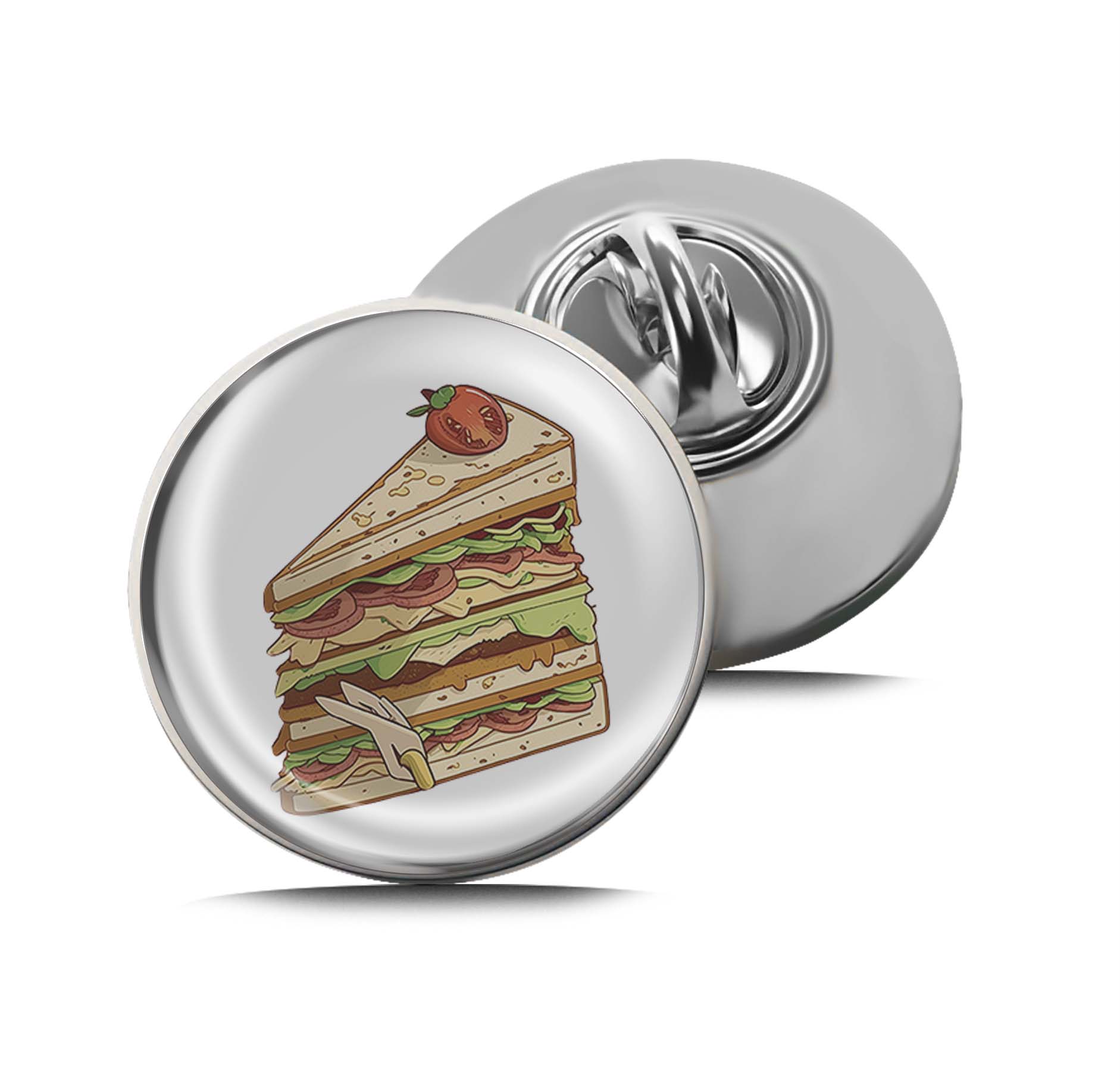 Club sandwich Limited Edition Lapel Pin Exclusive Metal Brooch Badge Accessories For Backpack, Clothes, Hats | Cute Gifts and Collectibles
