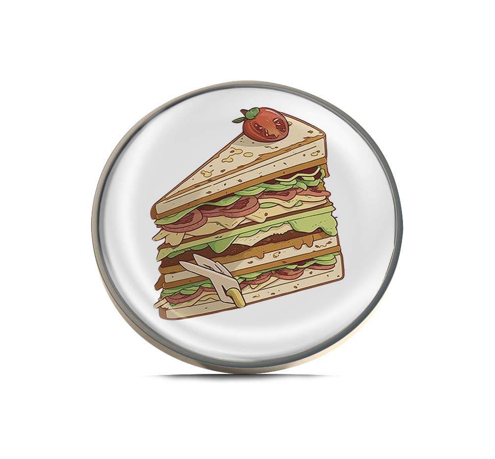 Club sandwich Limited Edition Lapel Pin Exclusive Metal Brooch Badge Accessories For Backpack, Clothes, Hats | Cute Gifts and Collectibles