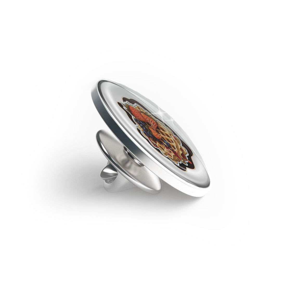 Waffle Limited Edition Lapel Pin Exclusive Metal Brooch Badge Accessories For Backpack, Clothes, Hats | Cute Gifts and Collectibles