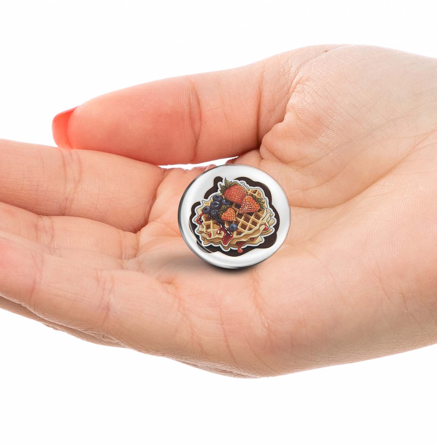 Waffle Limited Edition Lapel Pin Exclusive Metal Brooch Badge Accessories For Backpack, Clothes, Hats | Cute Gifts and Collectibles