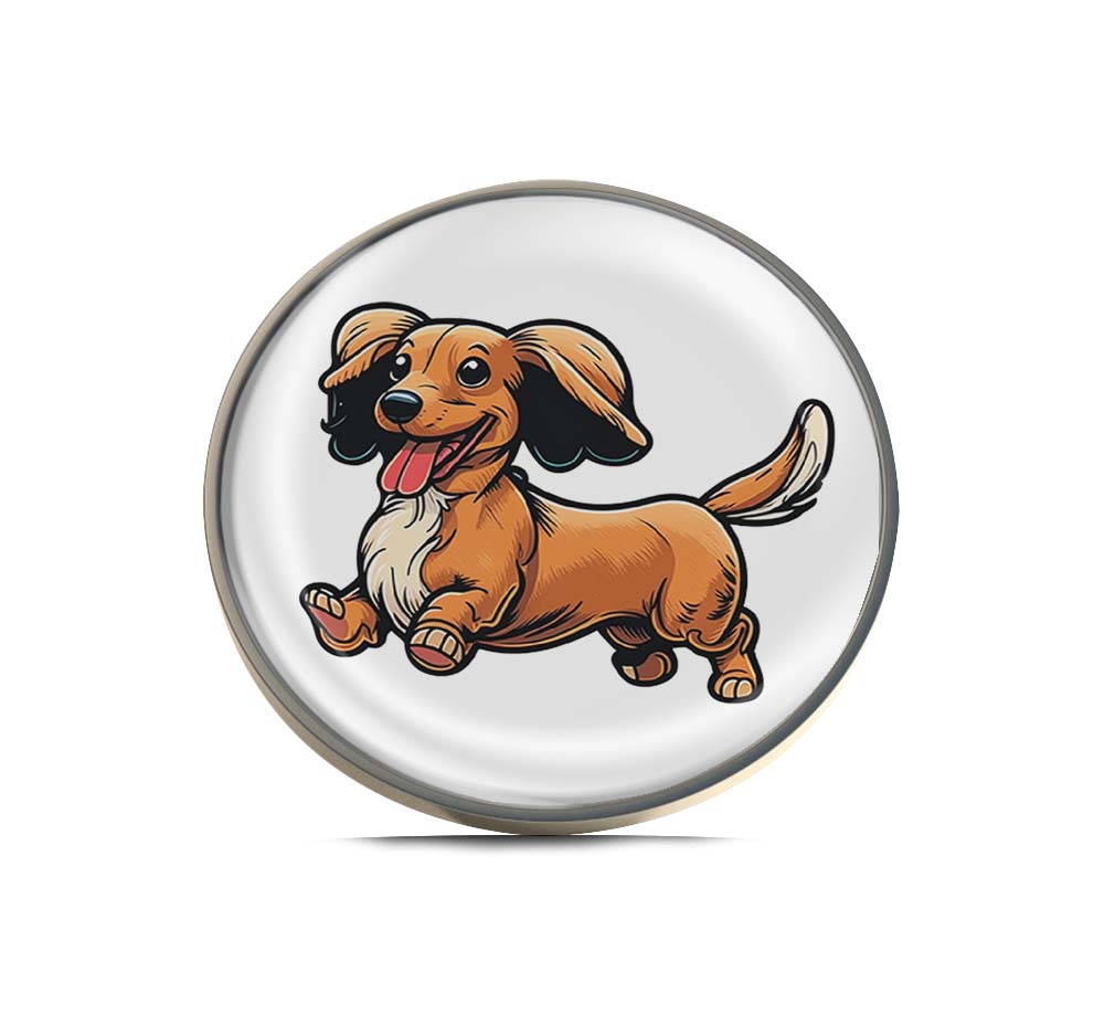 Cute dachshund puppy Limited Edition Lapel Pin Exclusive Metal Brooch Badge Accessories For Backpack, Clothes, Hats | Cute Gifts and Collectibles