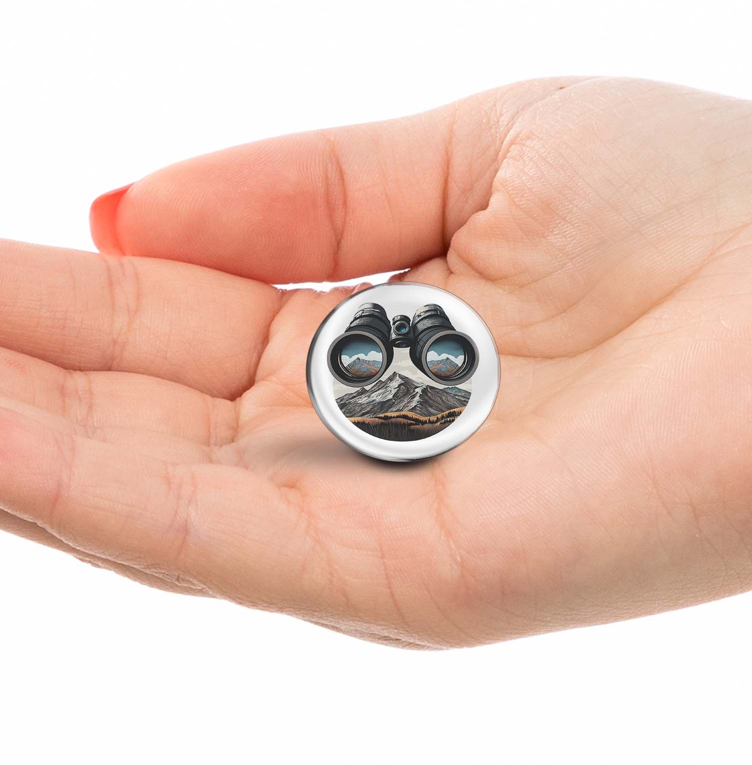 Adventure Binoculars Limited Edition Lapel Pin Exclusive Metal Brooch Badge Accessories For Backpack, Clothes, Hats | Cute Gifts and Collectibles