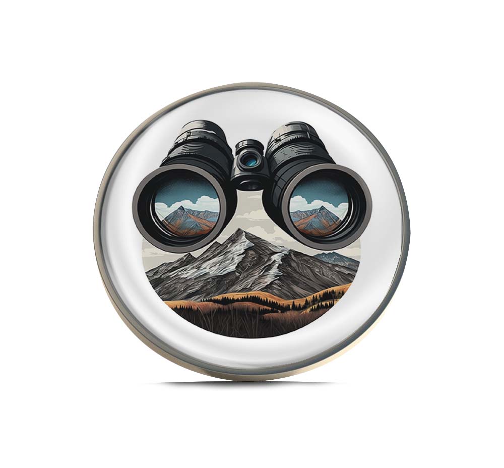 Adventure Binoculars Limited Edition Lapel Pin Exclusive Metal Brooch Badge Accessories For Backpack, Clothes, Hats | Cute Gifts and Collectibles