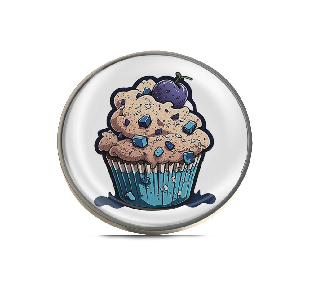 Blueberry muffin Limited Edition Lapel Pin Exclusive Metal Brooch Badge Accessories For Backpack, Clothes, Hats | Cute Gifts and Collectibles