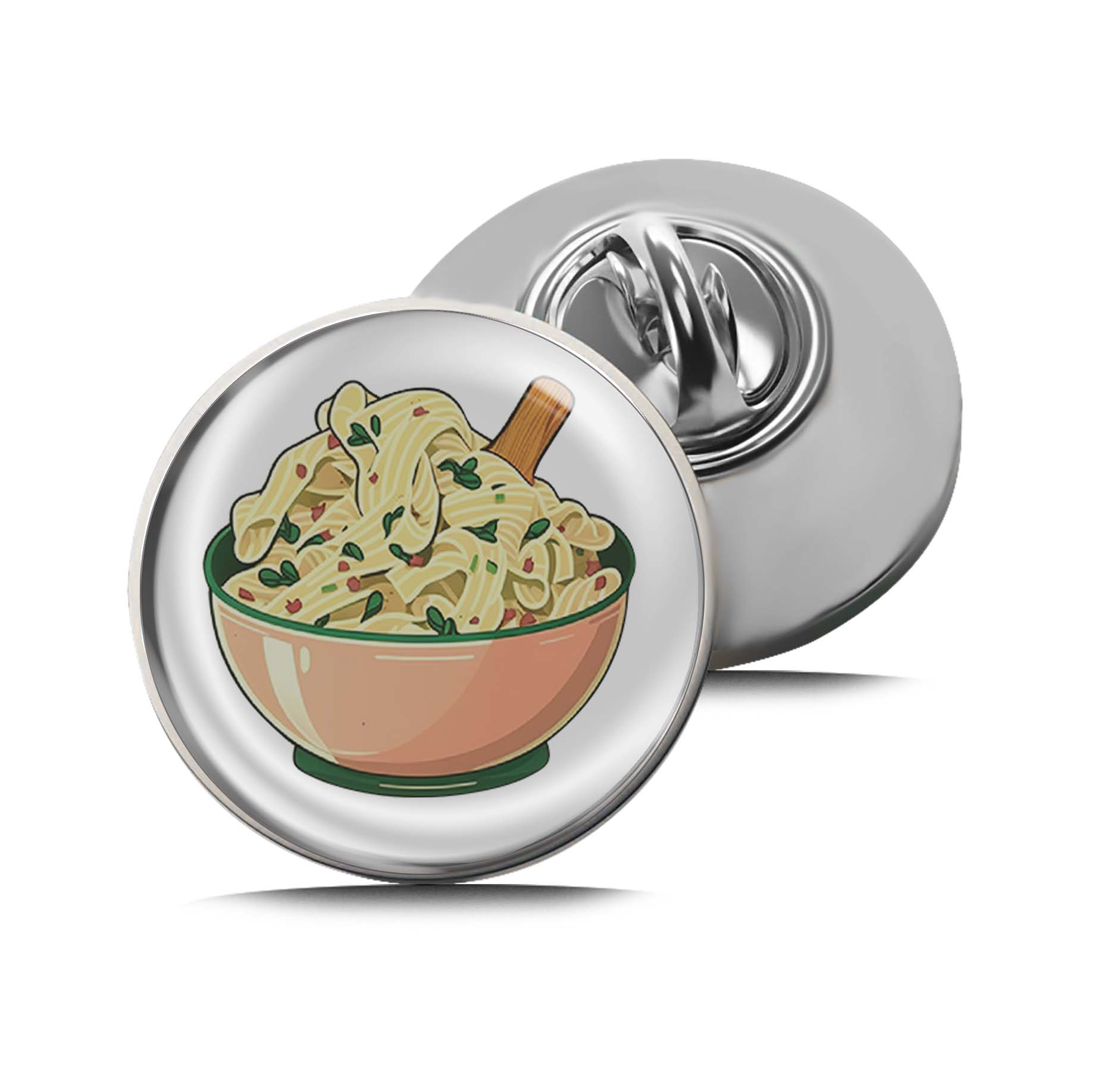 Bowl of pasta Limited Edition Lapel Pin Exclusive Metal Brooch Badge Accessories For Backpack, Clothes, Hats | Cute Gifts and Collectibles
