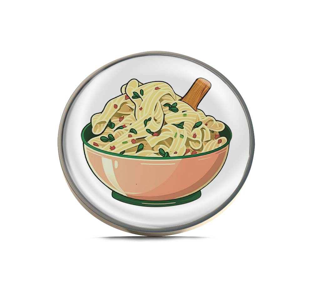 Bowl of pasta Limited Edition Lapel Pin Exclusive Metal Brooch Badge Accessories For Backpack, Clothes, Hats | Cute Gifts and Collectibles