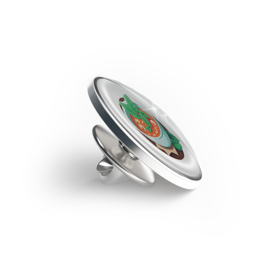 Tomato soup Limited Edition Lapel Pin Exclusive Metal Brooch Badge Accessories For Backpack, Clothes, Hats | Cute Gifts and Collectibles