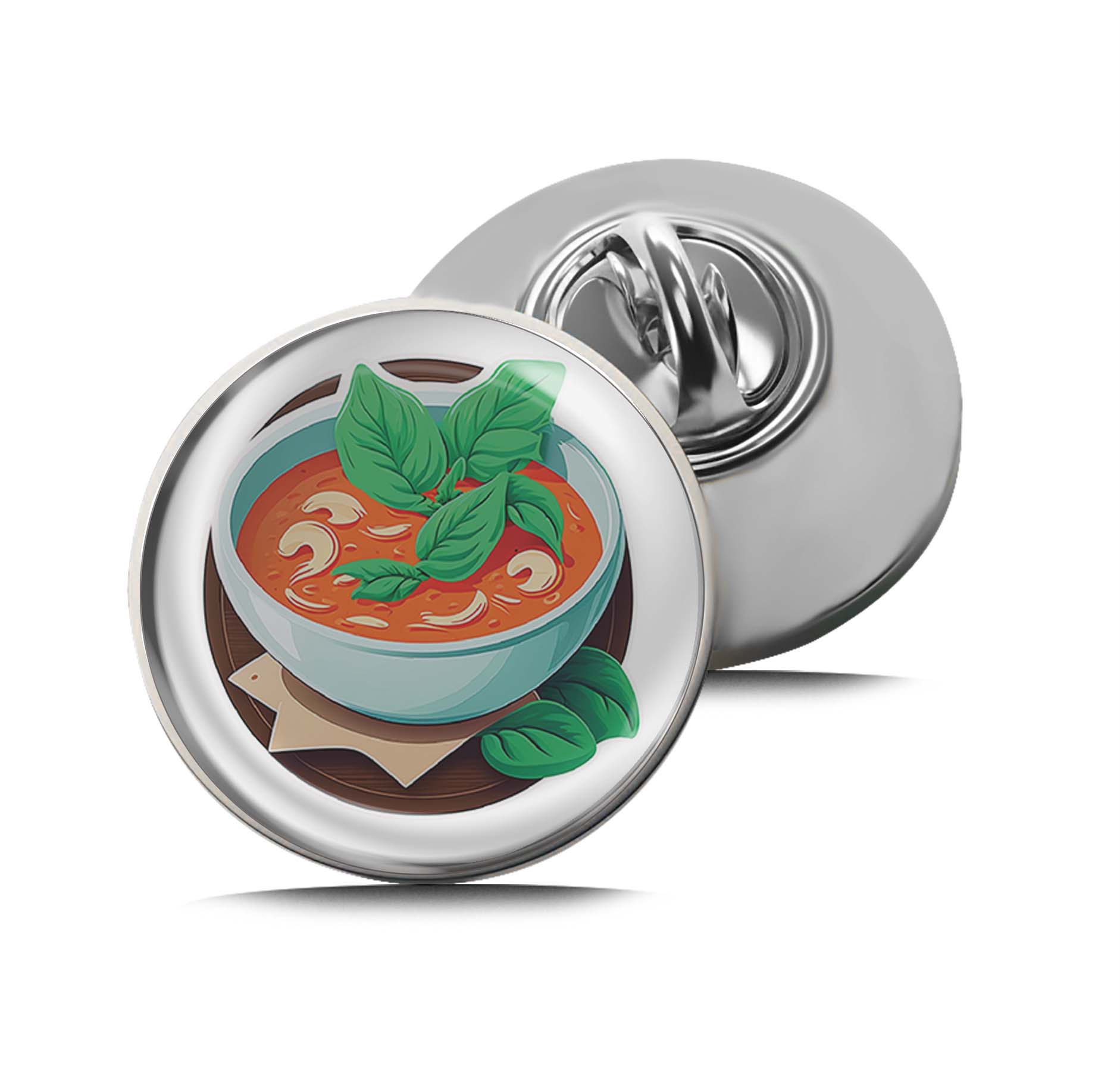 Tomato soup Limited Edition Lapel Pin Exclusive Metal Brooch Badge Accessories For Backpack, Clothes, Hats | Cute Gifts and Collectibles