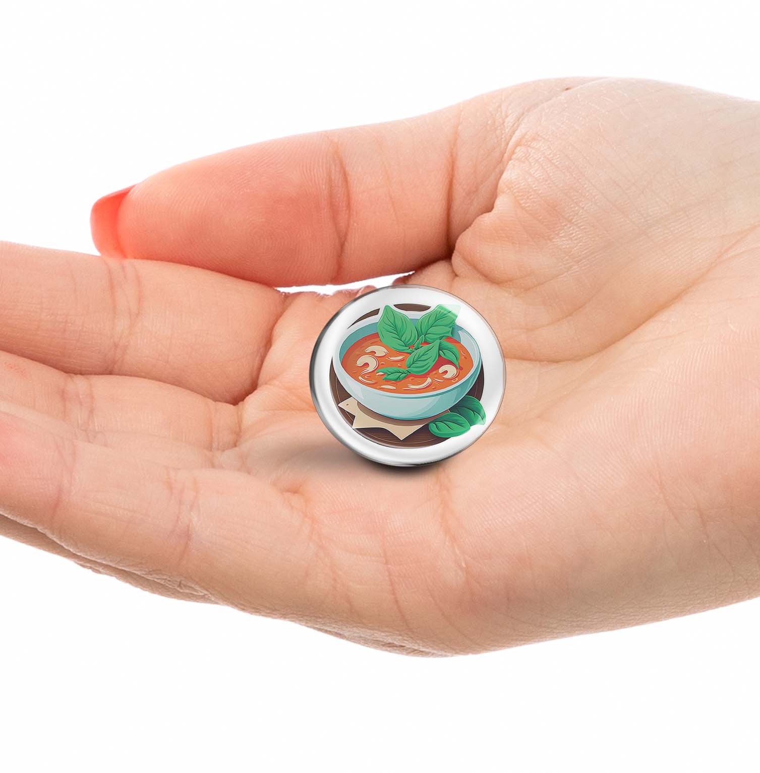 Tomato soup Limited Edition Lapel Pin Exclusive Metal Brooch Badge Accessories For Backpack, Clothes, Hats | Cute Gifts and Collectibles