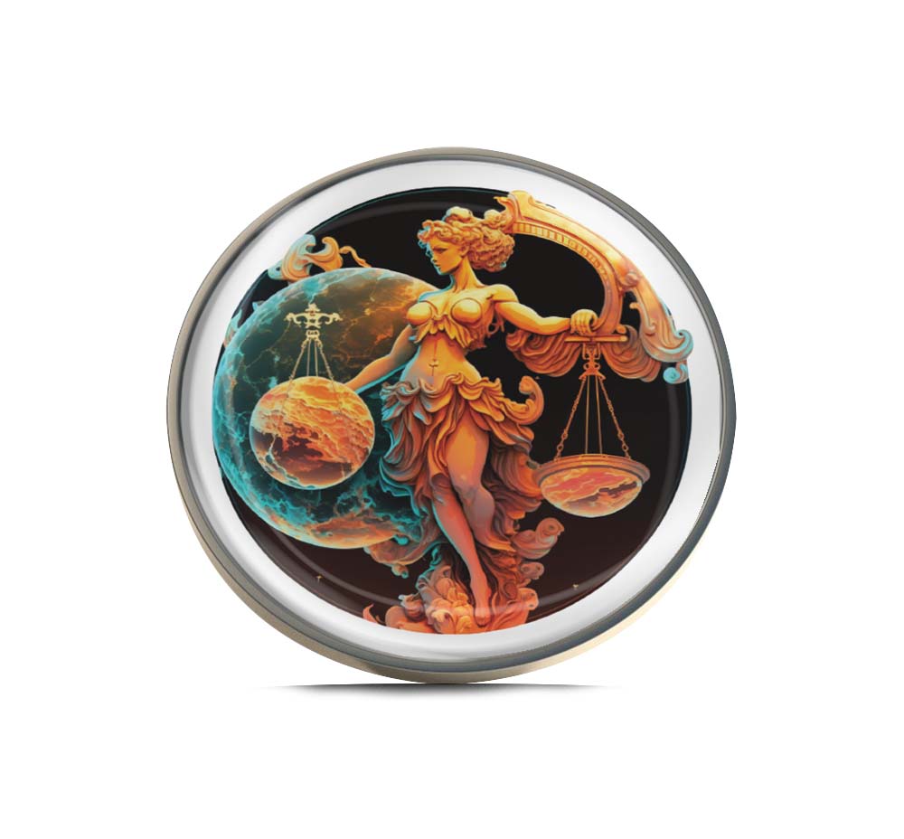 Libra Zodiac Limited Edition Lapel Pin Exclusive Metal Brooch Badge Accessories For Backpack, Clothes, Hats | Cute Gifts and Collectibles