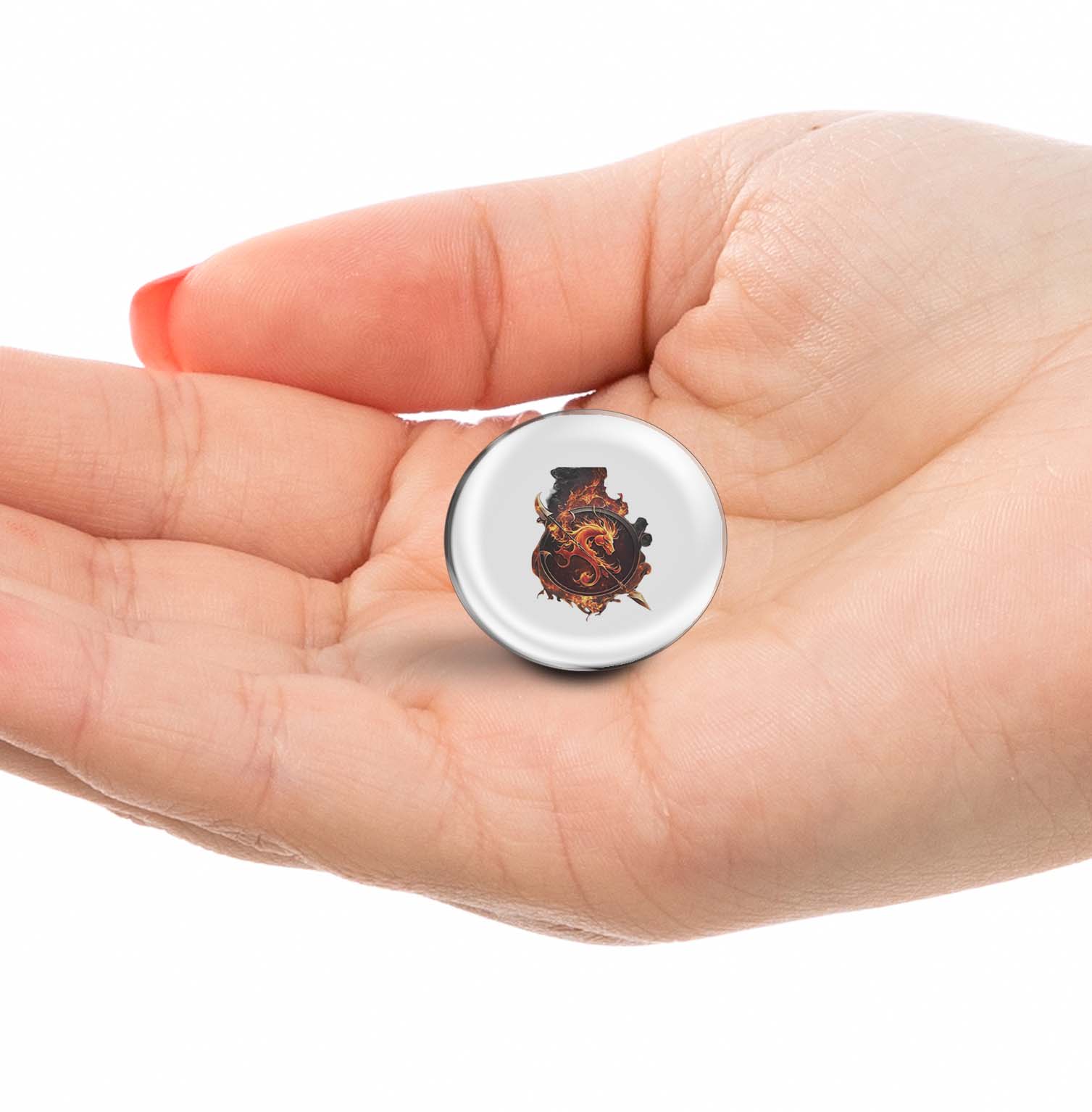 Dragon with fire Limited Edition Lapel Pin Exclusive Metal Brooch Badge Accessories For Backpack, Clothes, Hats | Cute Gifts and Collectibles