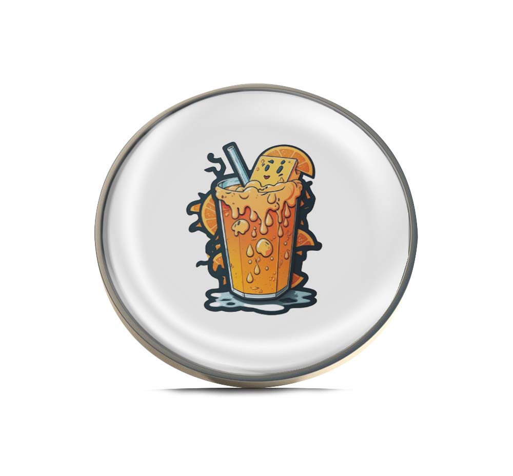 Orange Drink Limited Edition Lapel Pin Exclusive Metal Brooch Badge Accessories For Backpack, Clothes, Hats | Cute Gifts and Collectibles