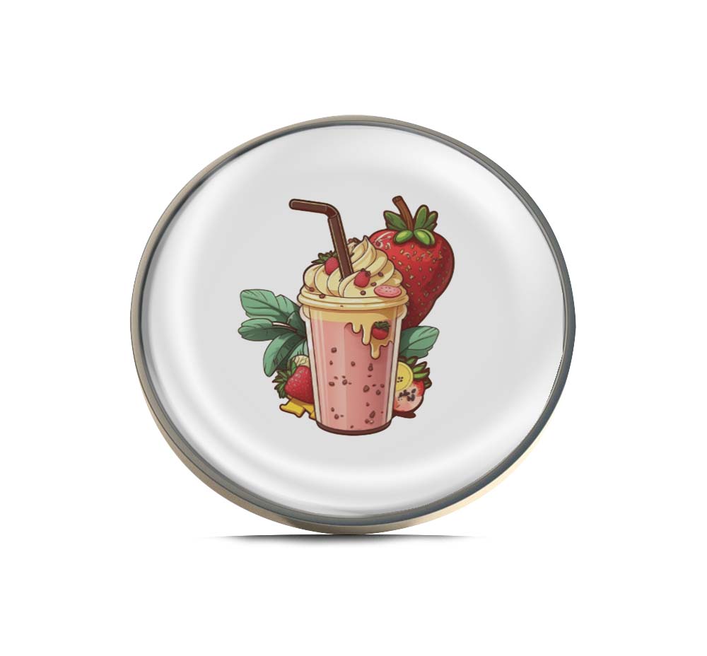 Strawberry Smoothie Limited Edition Lapel Pin Exclusive Metal Brooch Badge Accessories For Backpack, Clothes, Hats | Cute Gifts and Collectibles