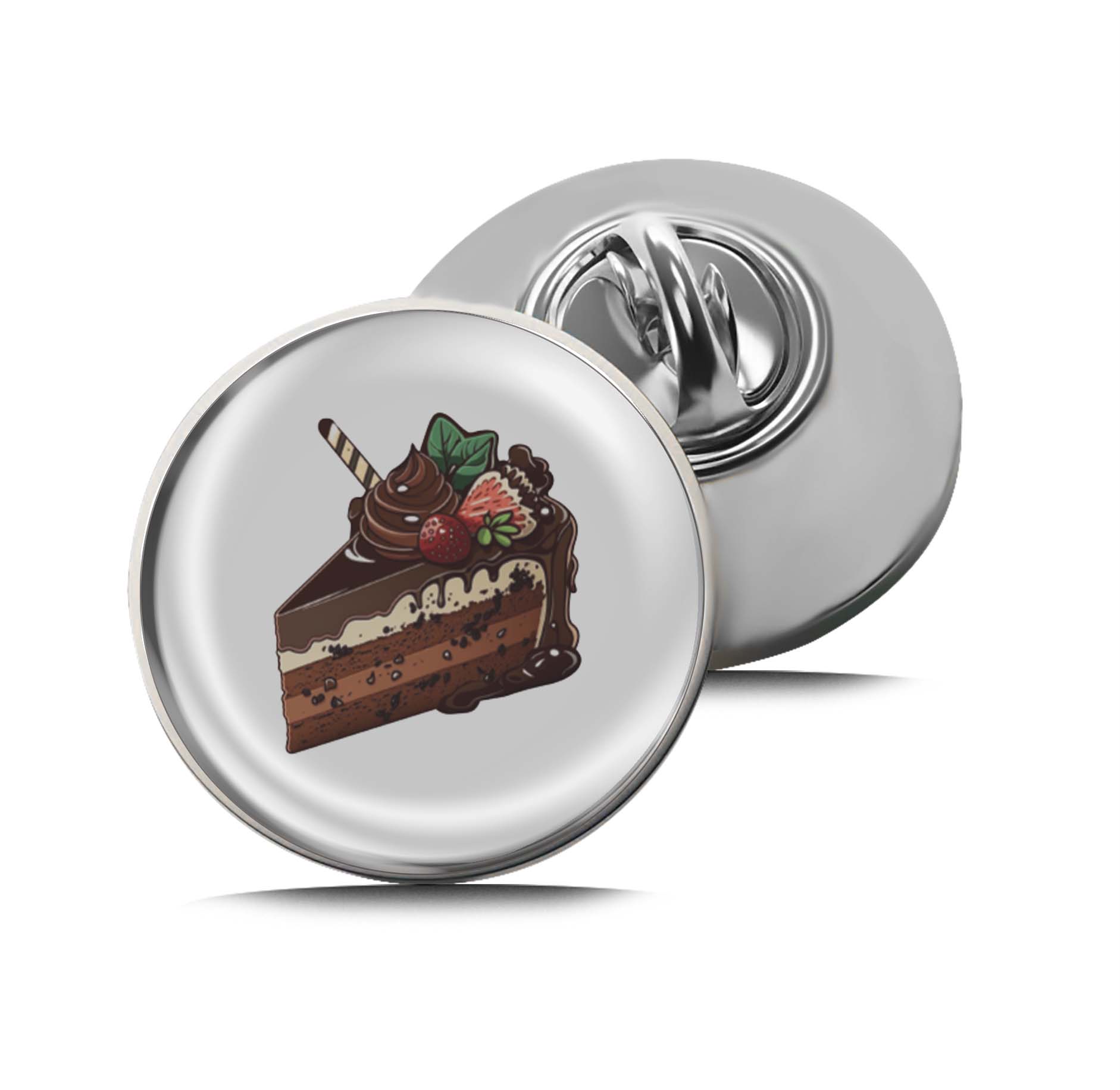 Chocolate Cake Limited Edition Lapel Pin Exclusive Metal Brooch Badge Accessories For Backpack, Clothes, Hats | Cute Gifts and Collectibles