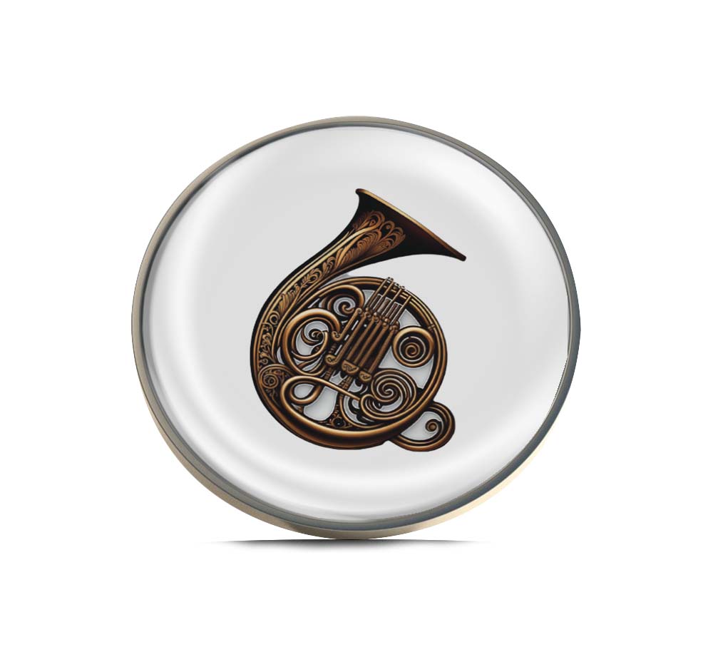 French Horn Limited Edition Lapel Pin Exclusive Metal Brooch Badge Accessories For Backpack, Clothes, Hats | Cute Gifts and Collectibles