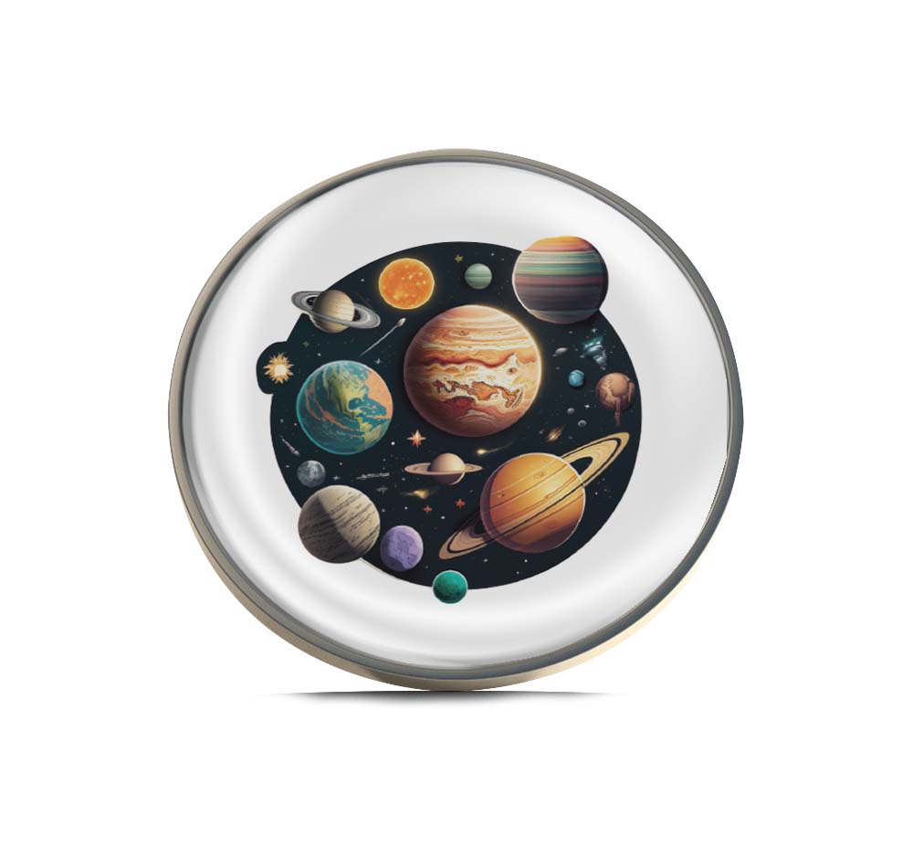 Solar System Limited Edition Lapel Pin Exclusive Metal Brooch Badge Accessories For Backpack, Clothes, Hats | Cute Gifts and Collectibles