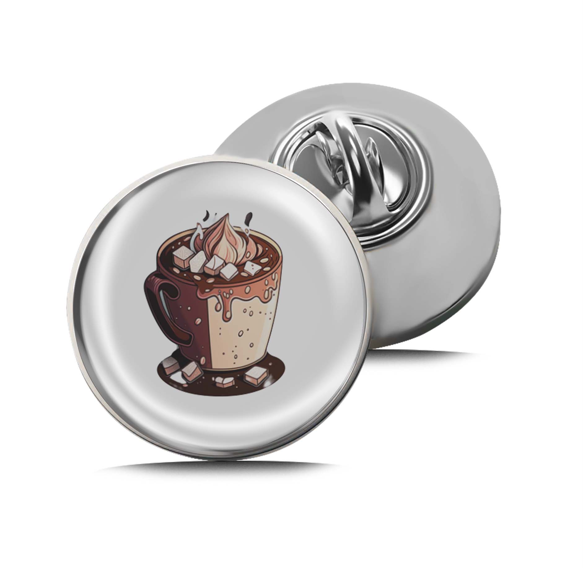 Hot Chocolate Cup Limited Edition Lapel Pin Exclusive Metal Brooch Badge Accessories For Backpack, Clothes, Hats | Cute Gifts and Collectibles