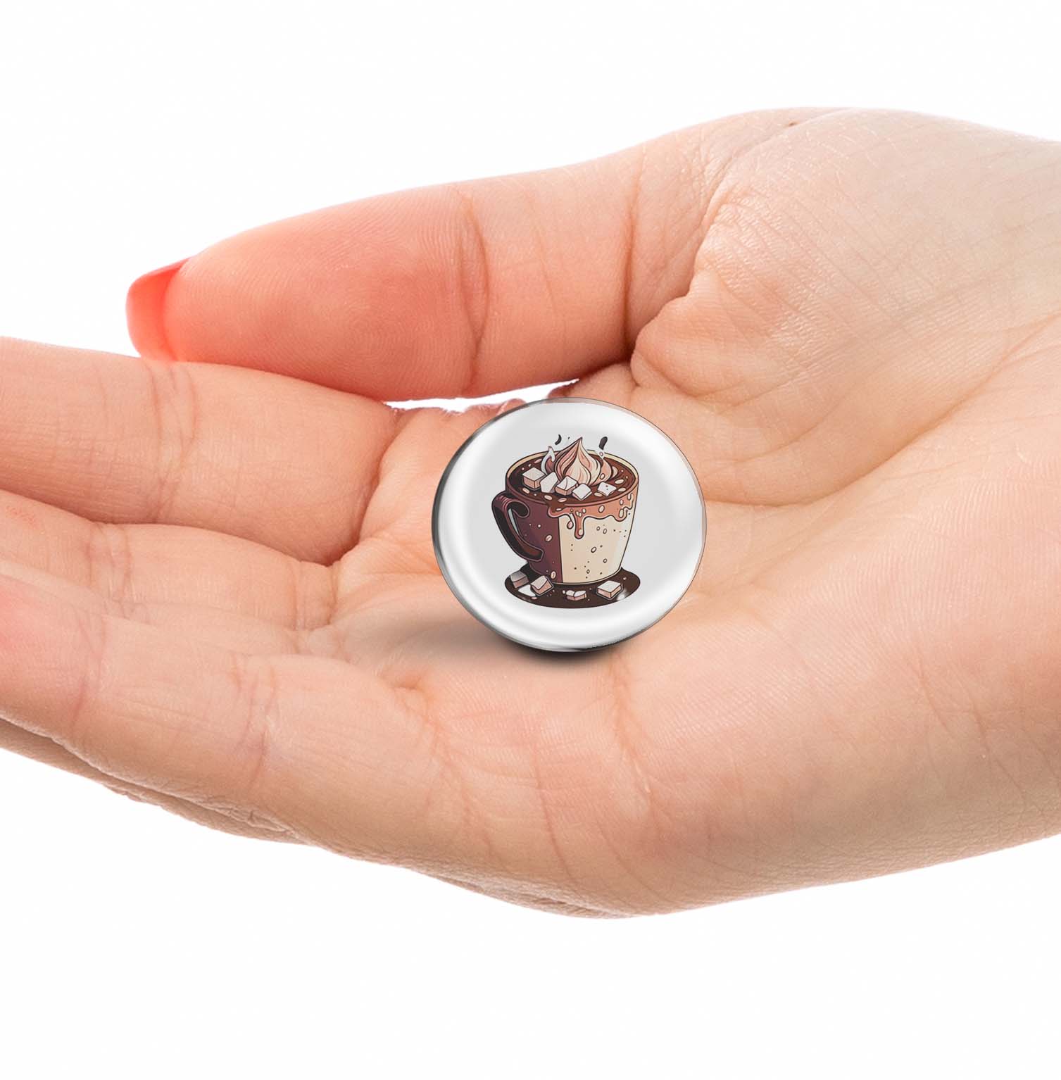 Hot Chocolate Cup Limited Edition Lapel Pin Exclusive Metal Brooch Badge Accessories For Backpack, Clothes, Hats | Cute Gifts and Collectibles