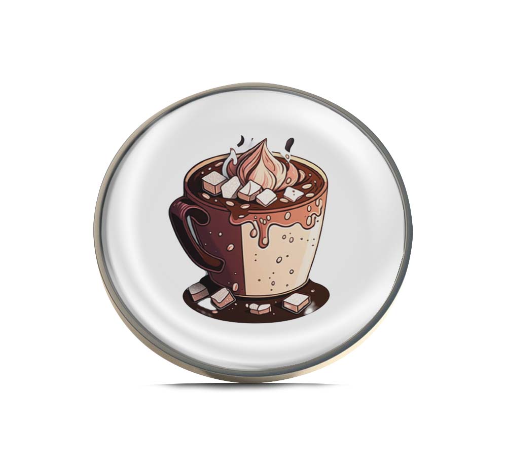 Hot Chocolate Cup Limited Edition Lapel Pin Exclusive Metal Brooch Badge Accessories For Backpack, Clothes, Hats | Cute Gifts and Collectibles
