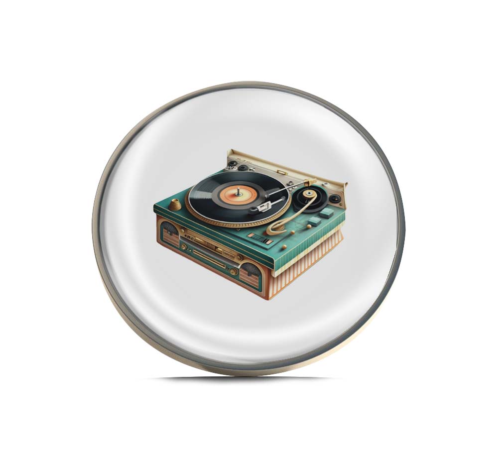 Record Player Limited Edition Lapel Pin Exclusive Metal Brooch Badge Accessories For Backpack, Clothes, Hats | Cute Gifts and Collectibles