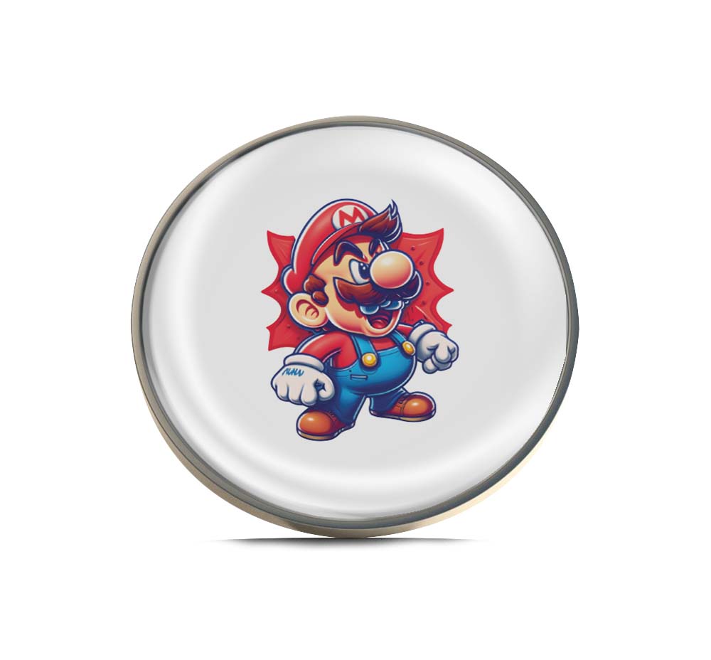 Angry Mario Limited Edition Lapel Pin Exclusive Metal Brooch Badge Accessories For Backpack, Clothes, Hats | Cute Gifts and Collectibles