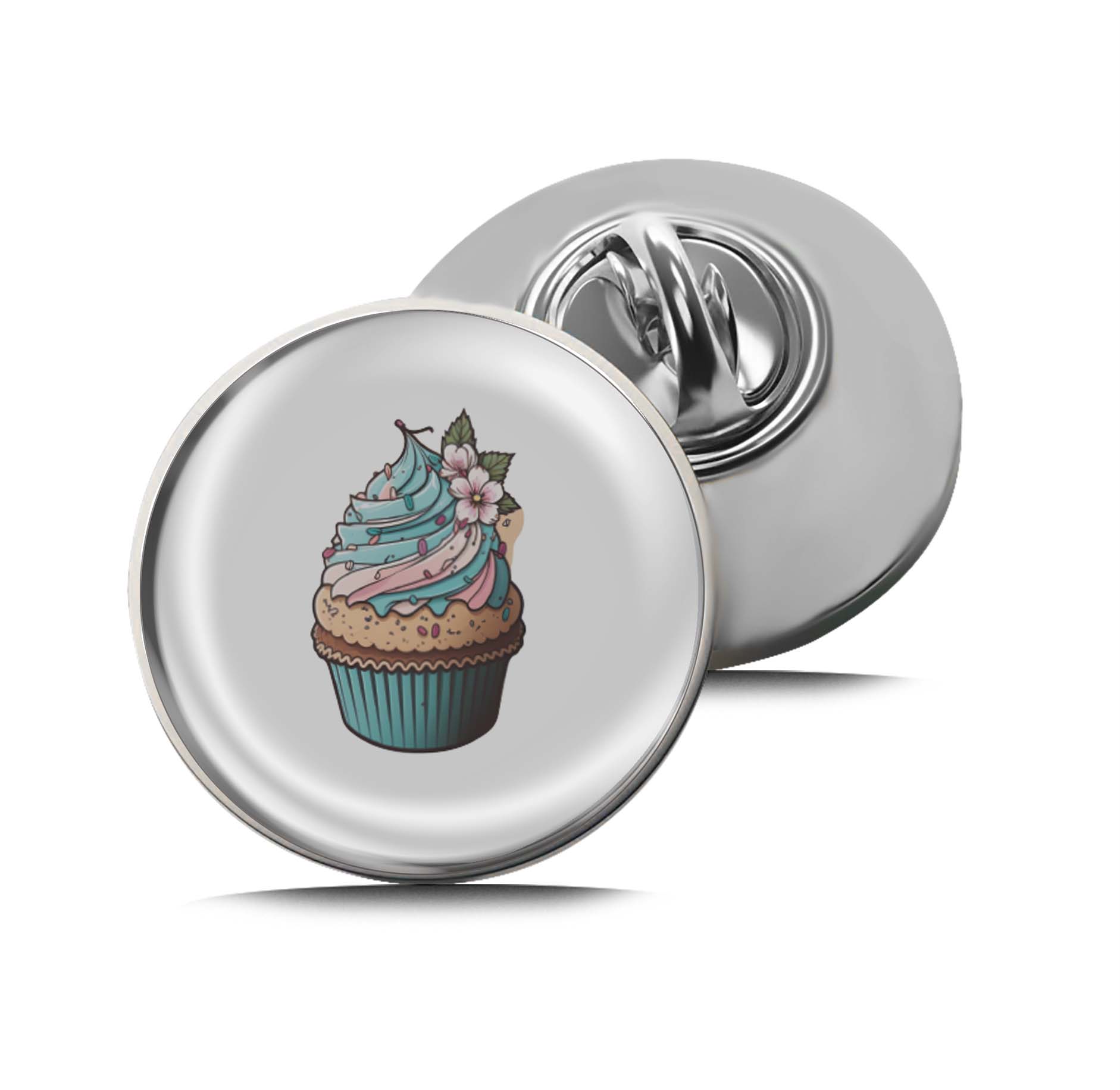 Blue Cupcake Limited Edition Lapel Pin Exclusive Metal Brooch Badge Accessories For Backpack, Clothes, Hats | Cute Gifts and Collectibles