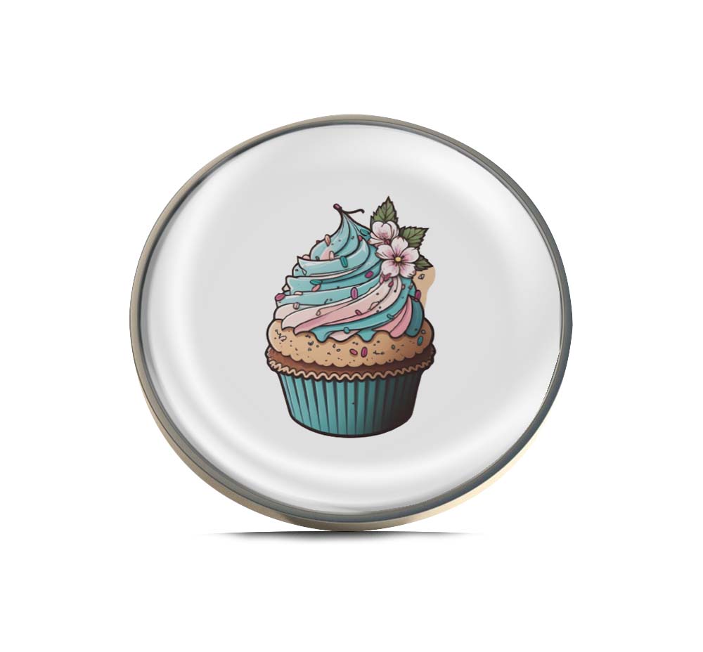 Blue Cupcake Limited Edition Lapel Pin Exclusive Metal Brooch Badge Accessories For Backpack, Clothes, Hats | Cute Gifts and Collectibles