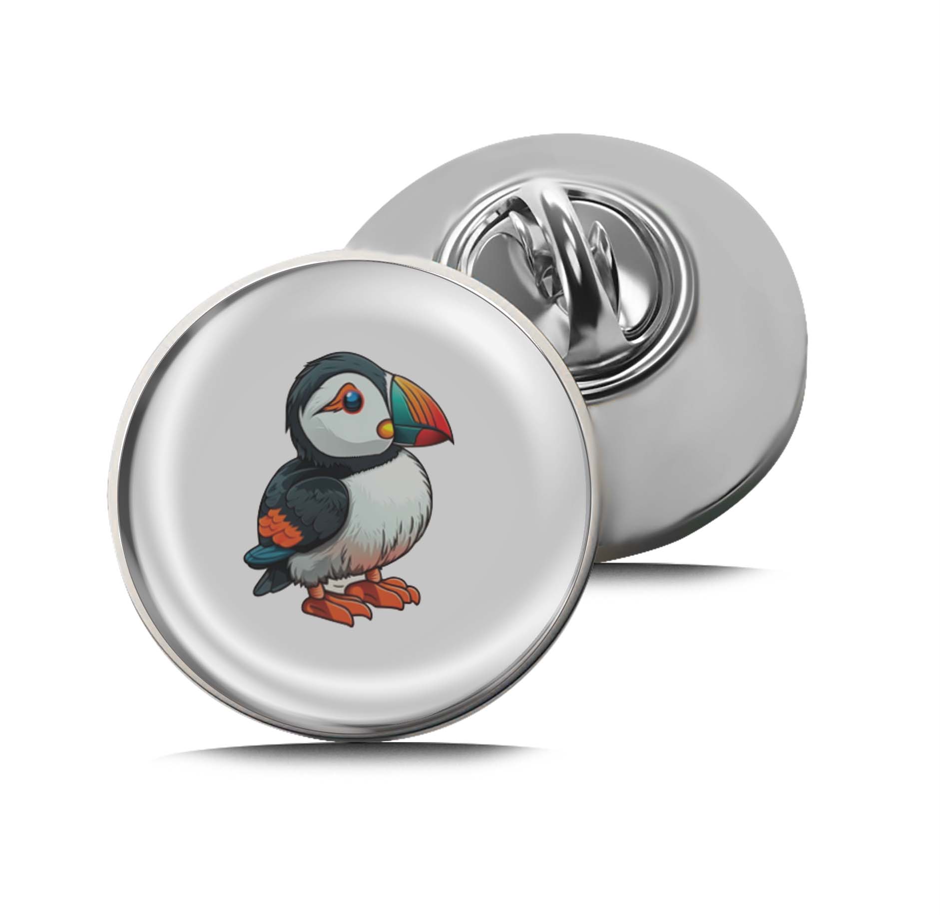 Cartoon puffin bird Limited Edition Lapel Pin Exclusive Metal Brooch Badge Accessories For Backpack, Clothes, Hats | Cute Gifts and Collectibles