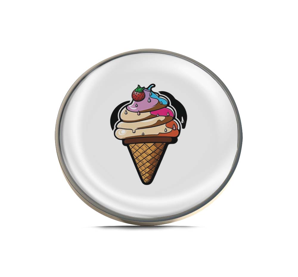 Ice Cream Cone Limited Edition Lapel Pin Exclusive Metal Brooch Badge Accessories For Backpack, Clothes, Hats | Cute Gifts and Collectibles