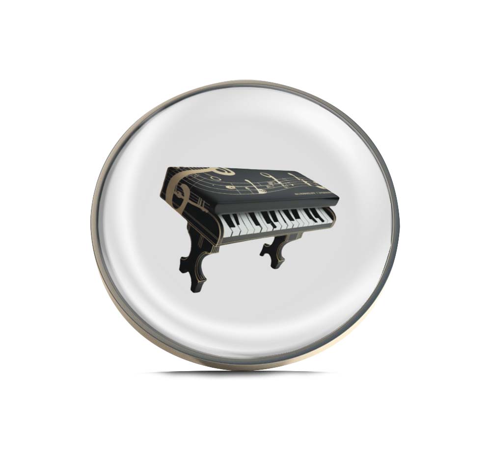 Grand piano Limited Edition Lapel Pin Exclusive Metal Brooch Badge Accessories For Backpack, Clothes, Hats | Cute Gifts and Collectibles